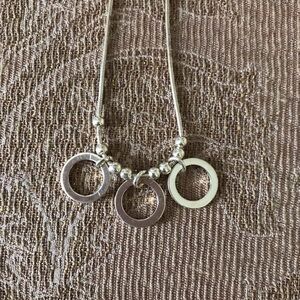 ▪️Sterling Silver Circles & Beads Necklace